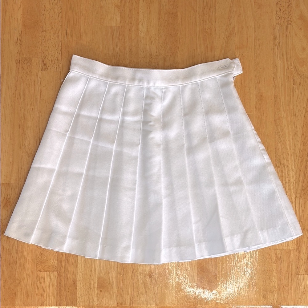 American Apparel White A-Line Mini Skirt